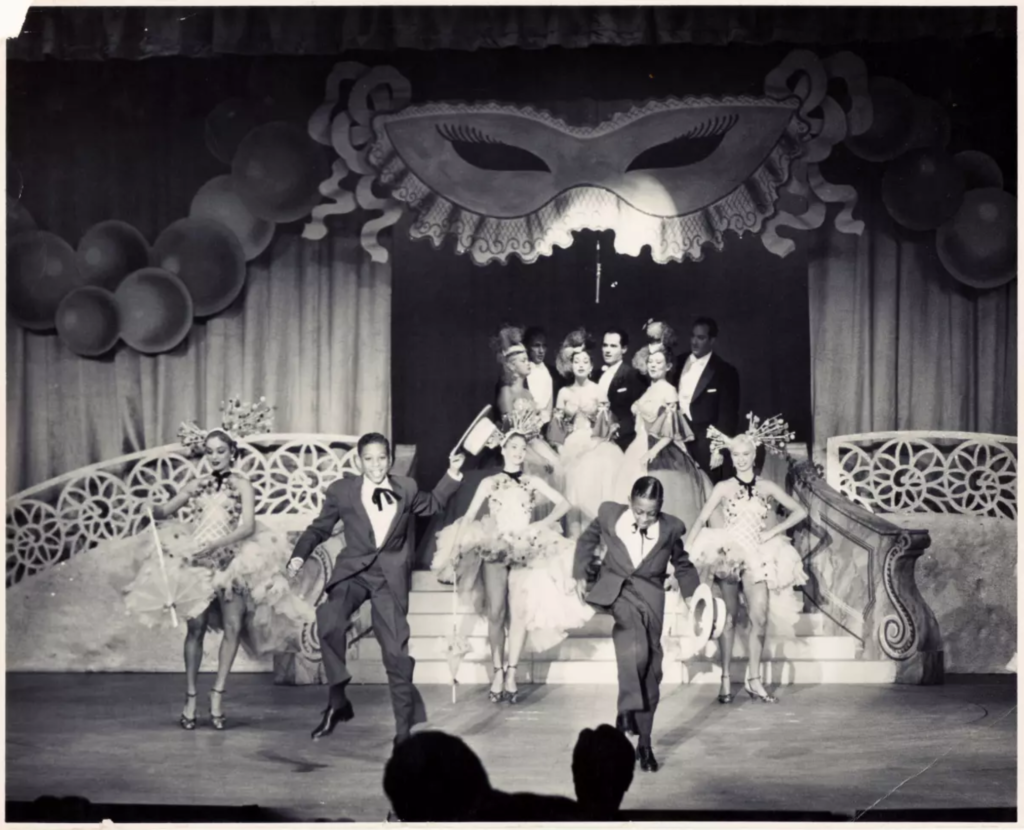 Maurice and Gregory Hines, ages 10 and 8, first appeared on Broadway in the 1954 show “The Girl in Pink Tights.” (From Richard Nurse)