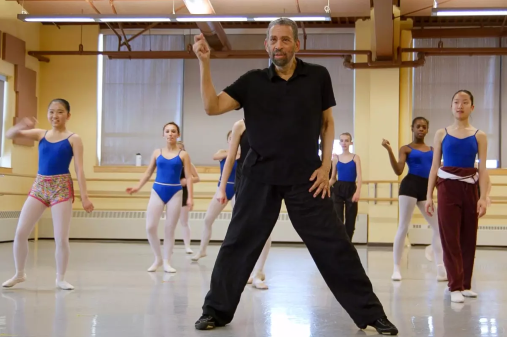 In a still from the documentary “Maurice Hines: Bring Them Back,” Hines teaches a dance workshop in Connecticut. (“Maurice Hines: Bring Them Back” ©2019 CINQUA)